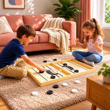 Wooden Tabletop Catapult Game Family Board Game Fun