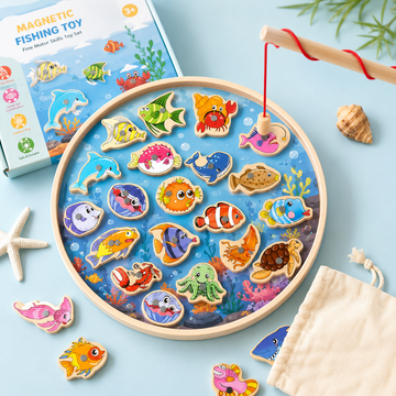 Fishing Toy Magnetic Rod Fine Skills Set
