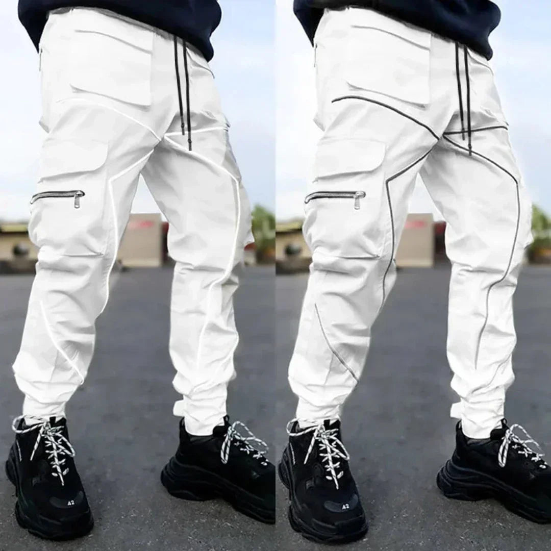 Aurelien - Reflective men's cargo pants