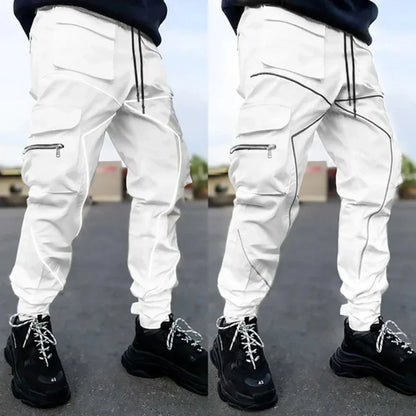 Aurelien - Reflective men's cargo pants