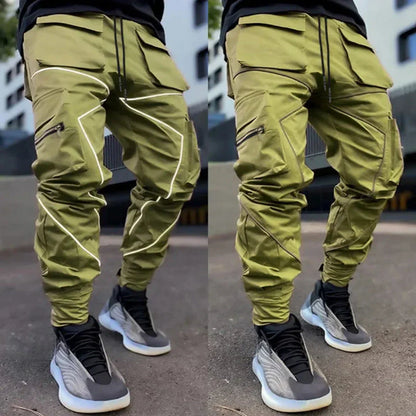 Aurelien - Reflective men's cargo pants