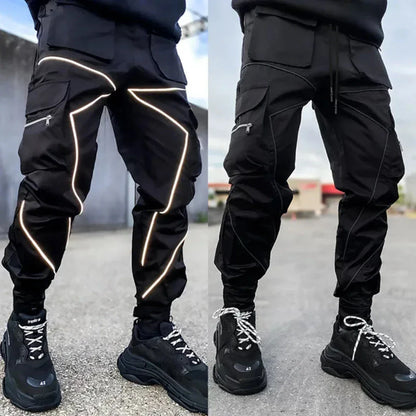 Aurelien - Reflective men's cargo pants