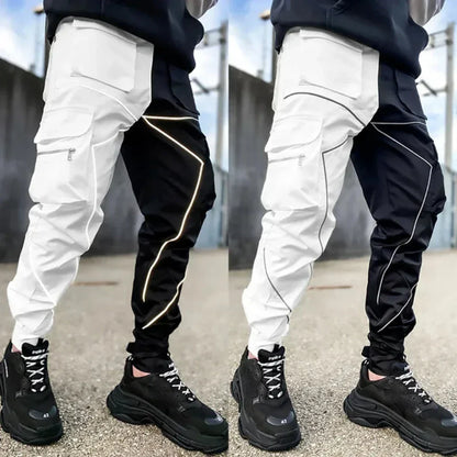 Aurelien - Reflective men's cargo pants