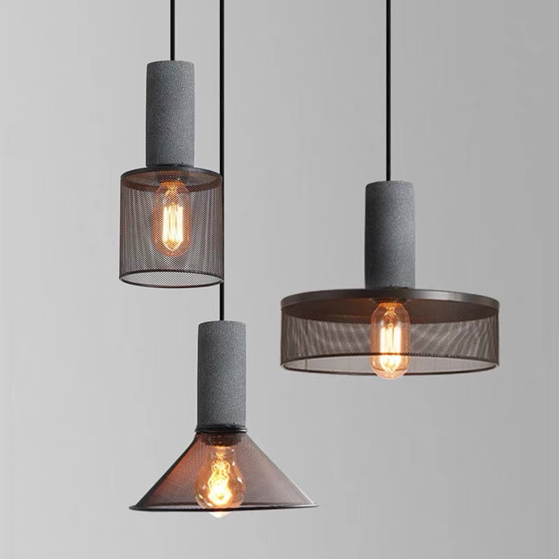 Iron Grey Modern Hanging Light Pendant Shade