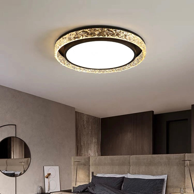 Flush Mount Ceiling Lamp in Iron with Minimalist Design
