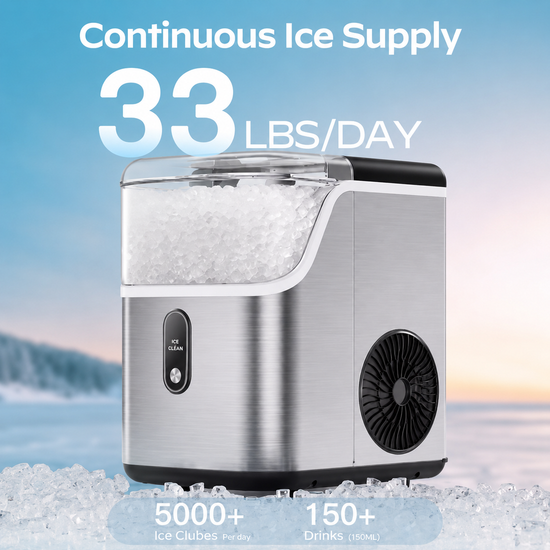 Countertop Ice Machine for Cooling Ice Maker
