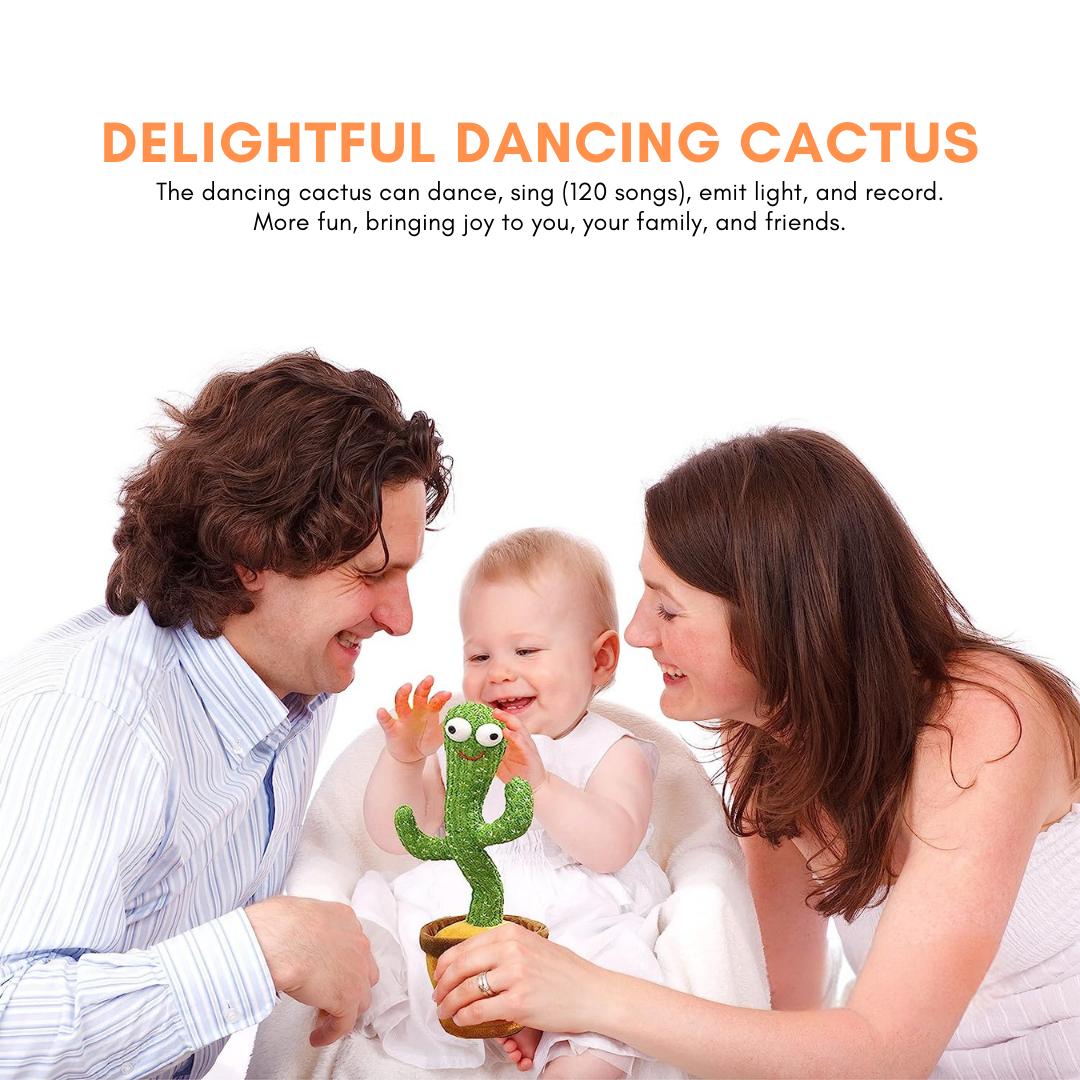 Dancing Talking Cactus Toy Interactive Singing Plush