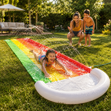 Inflatable Large Water Slide Outdoor Racing Climb Splash