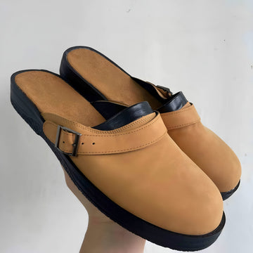 Casual Clogs Walking Shoes with Buckle for Men