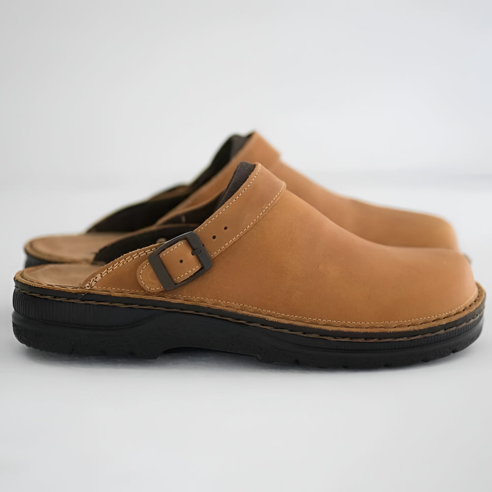 Casual Clogs Walking Shoes with Buckle for Men