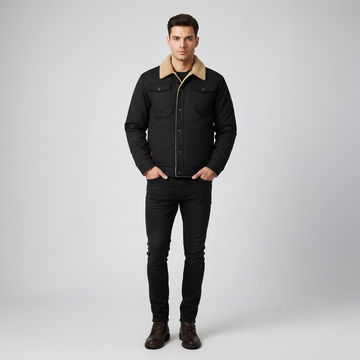 Bomber Jacket Sherpa Lined Winter Coat for Men