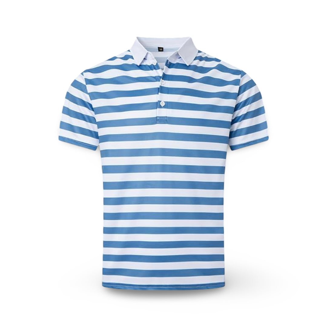 Polo Shirt Striped Short Sleeve Summer Top