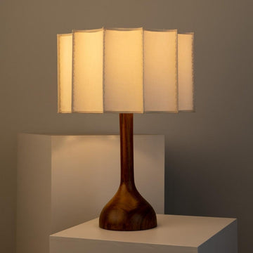 Designer Wood Table Lamp Wabi Sabi