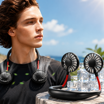 Portable Hands Free Neck Fan Rechargeable Cooling Device