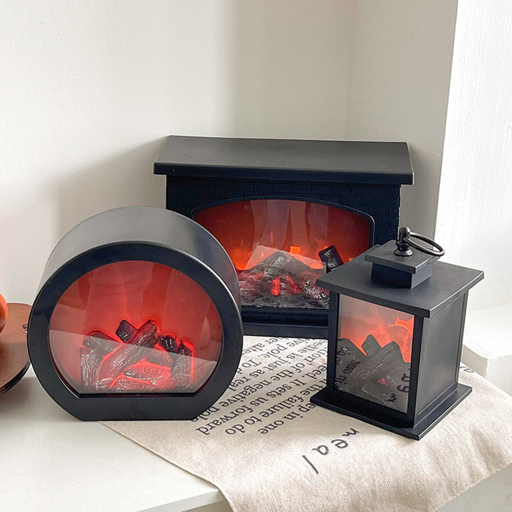 Simulated Compact Fireplace LED Christmas Lightings