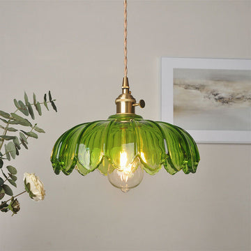 Pendant Light Vintage Glass Hanging Lamp