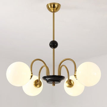 Chandelier Lighting Nordic Glass Chrome for Living Room