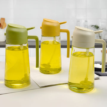 Glass Oil Dispenser Refillable Spray for Kitchen