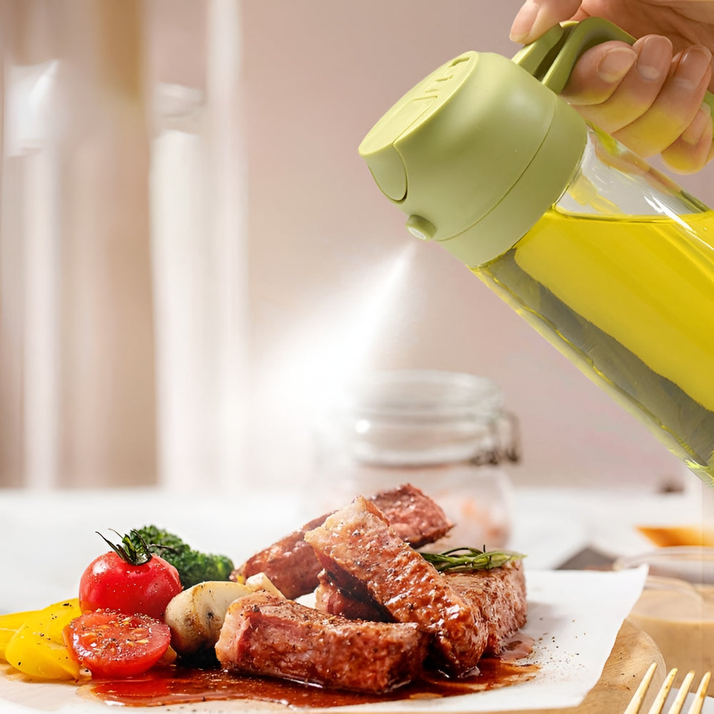 Glass Oil Dispenser Refillable Spray for Kitchen