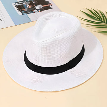Wide Brim Panama Hat Summer Fedora