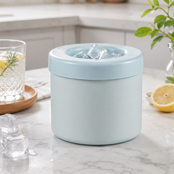 Compact Stackable Lidded Portable Ice Maker Tray