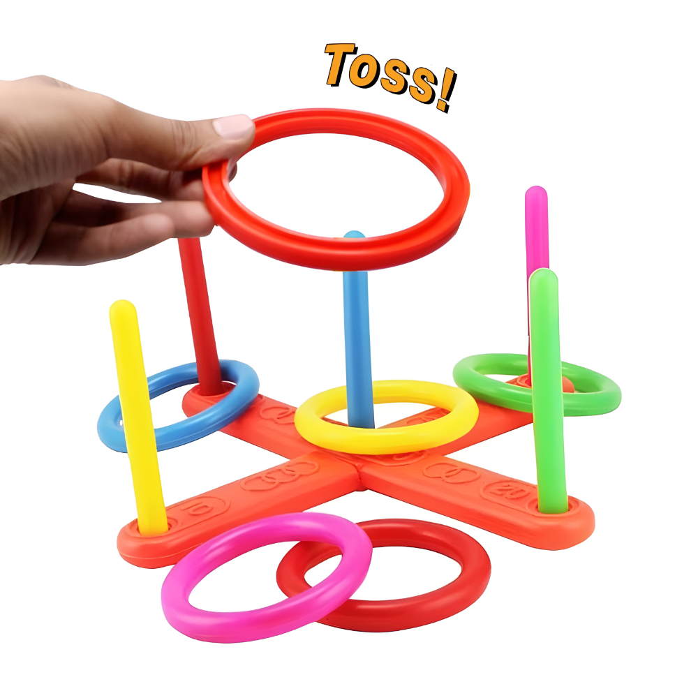 Outdoor Ring Toss Game Portable Family Party Set