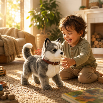 Interactive Robot Dog Toy Puppy with Walking and Tail Wagging Features