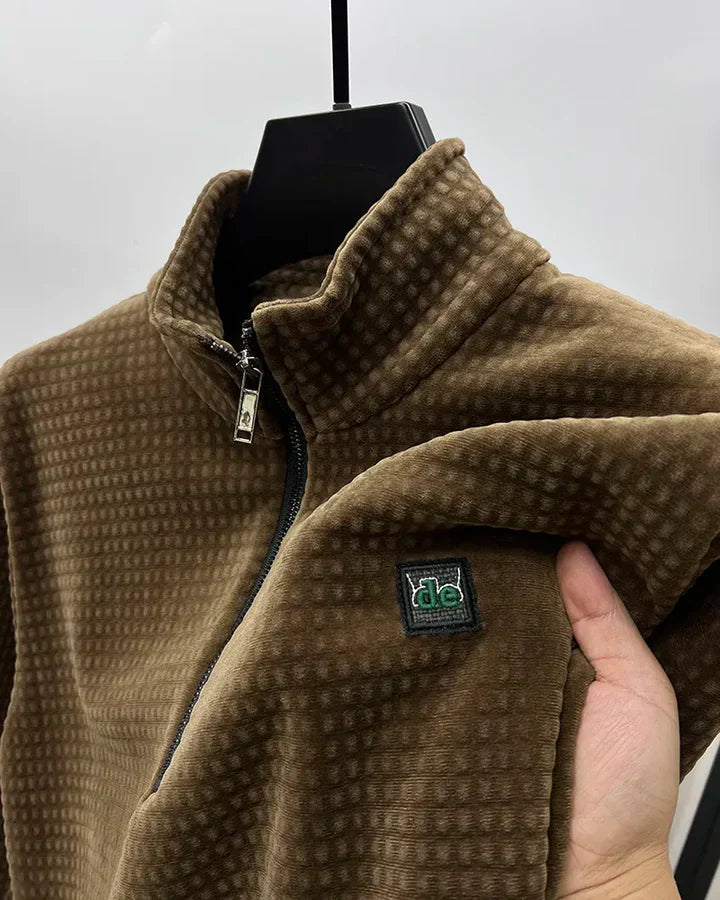 Calan - Pull polaire semi-zippé pour hommes