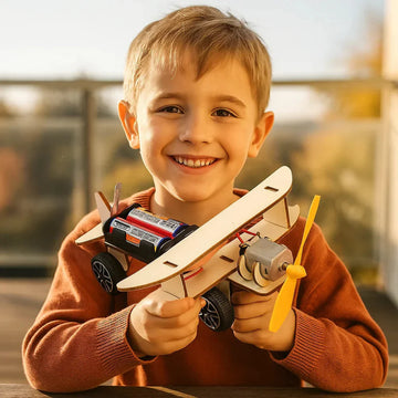 Building Kit Electric Airplane Science Toy STEM Toys