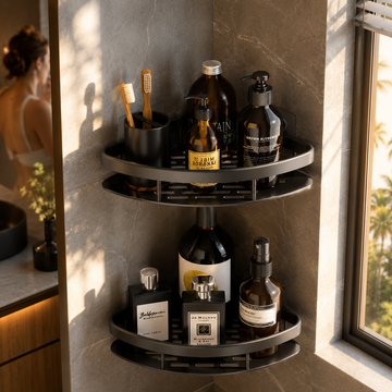 Corner Shelf Rack for Shower Caddy Rustproof Wall Mount