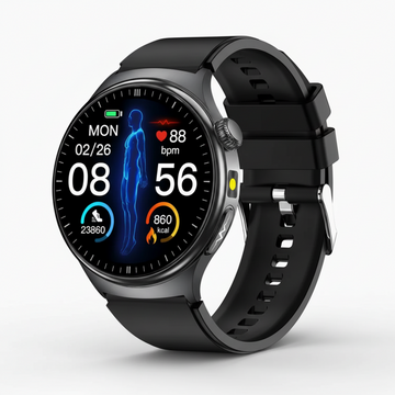 ECG Oxygen Monitor Smartwatch Health Tracking