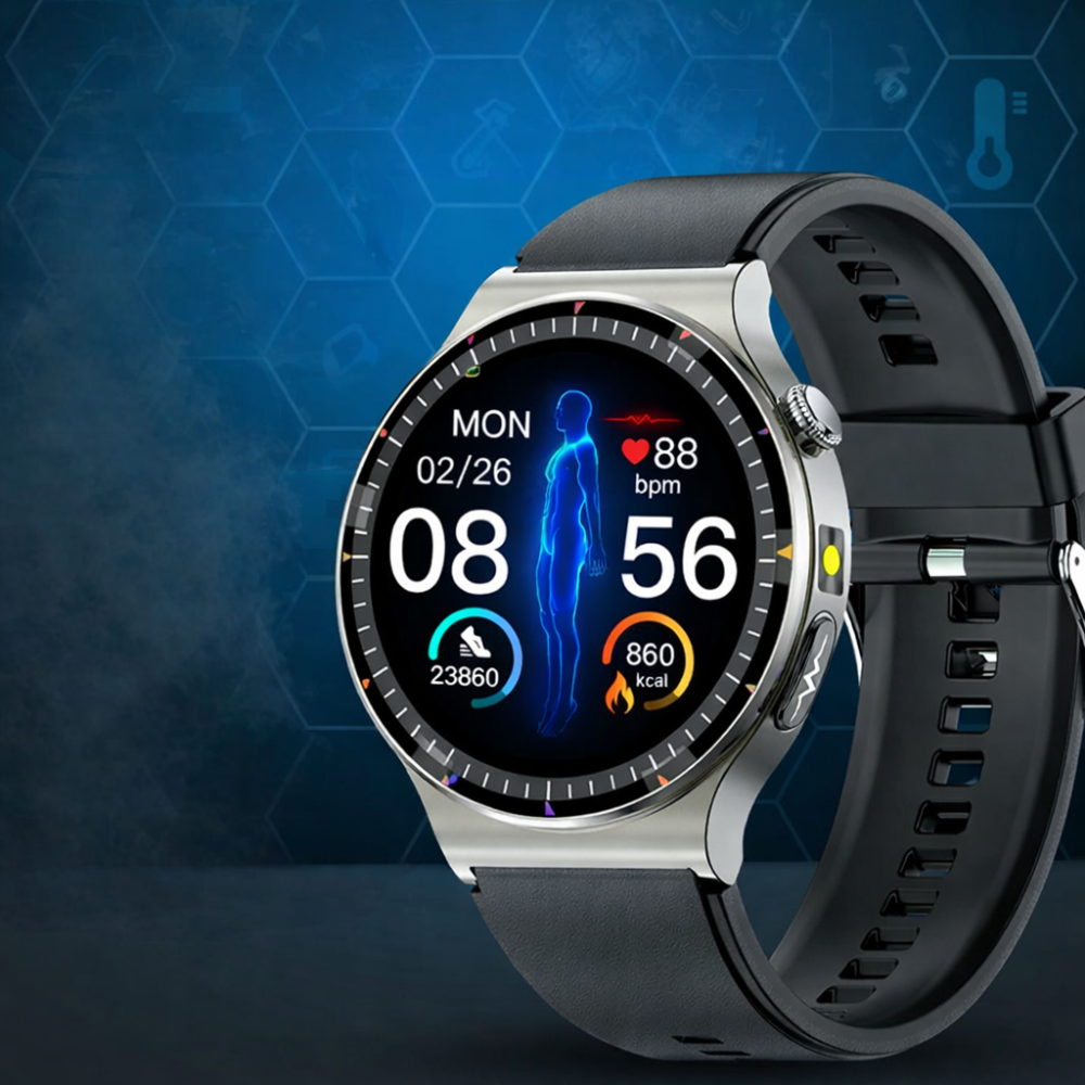 ECG Oxygen Monitor Smartwatch Health Tracking