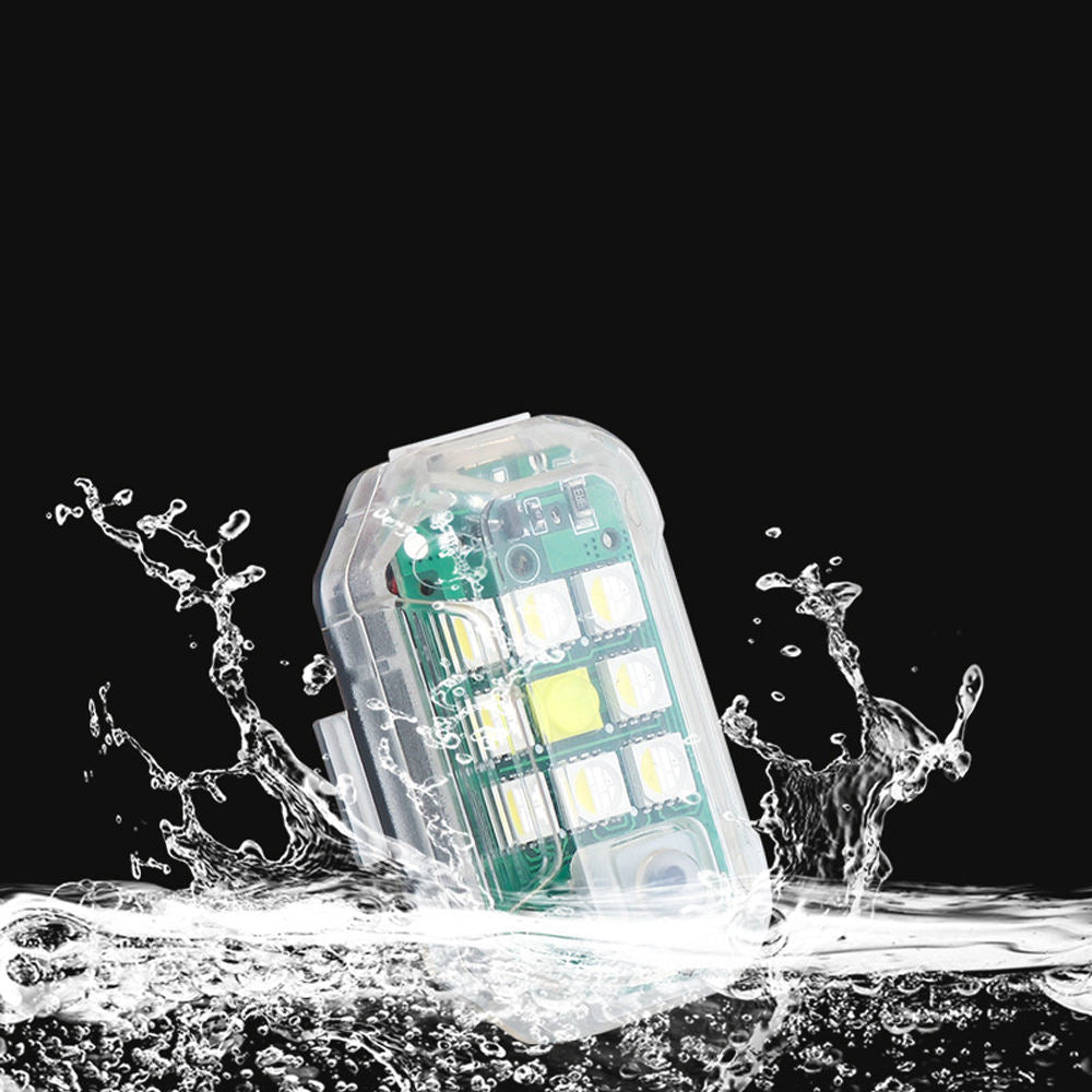 LED Strobe Lights Remote USB Vehicle Warning Flashers
