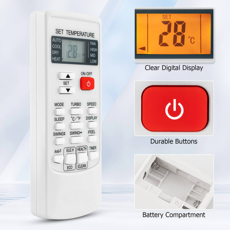 Multi-Brand Air Conditioner Remote – Universal AC Controller with Easy Programming | Smart Replacement | For Home & Office Use