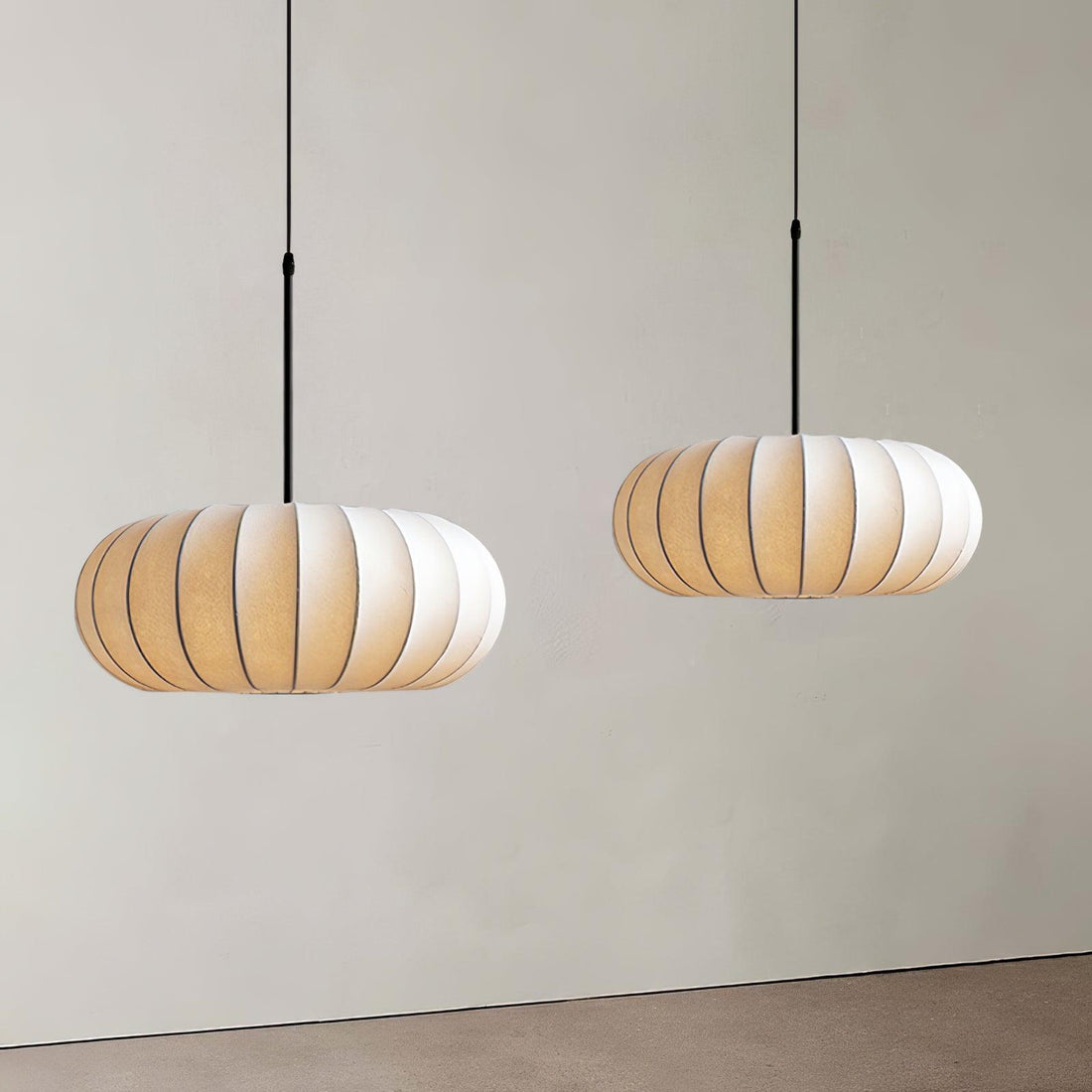 Pendant Light Fabric Minimalist Japanese Style