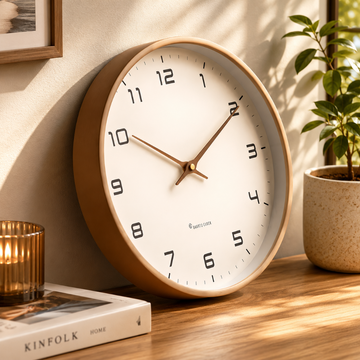 Silent Modern Round Wall Clock Decorative Home Accent