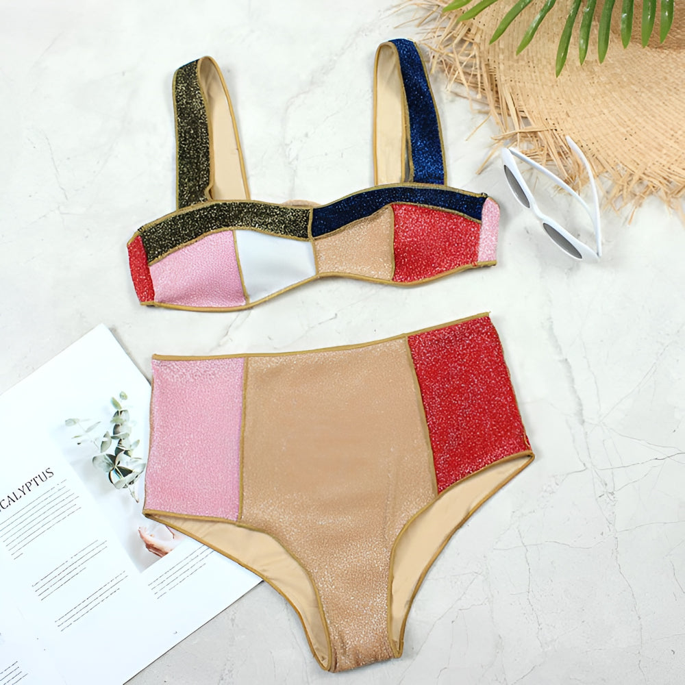 Bikini Set High Waisted Swimwear Beach Bathing Suit