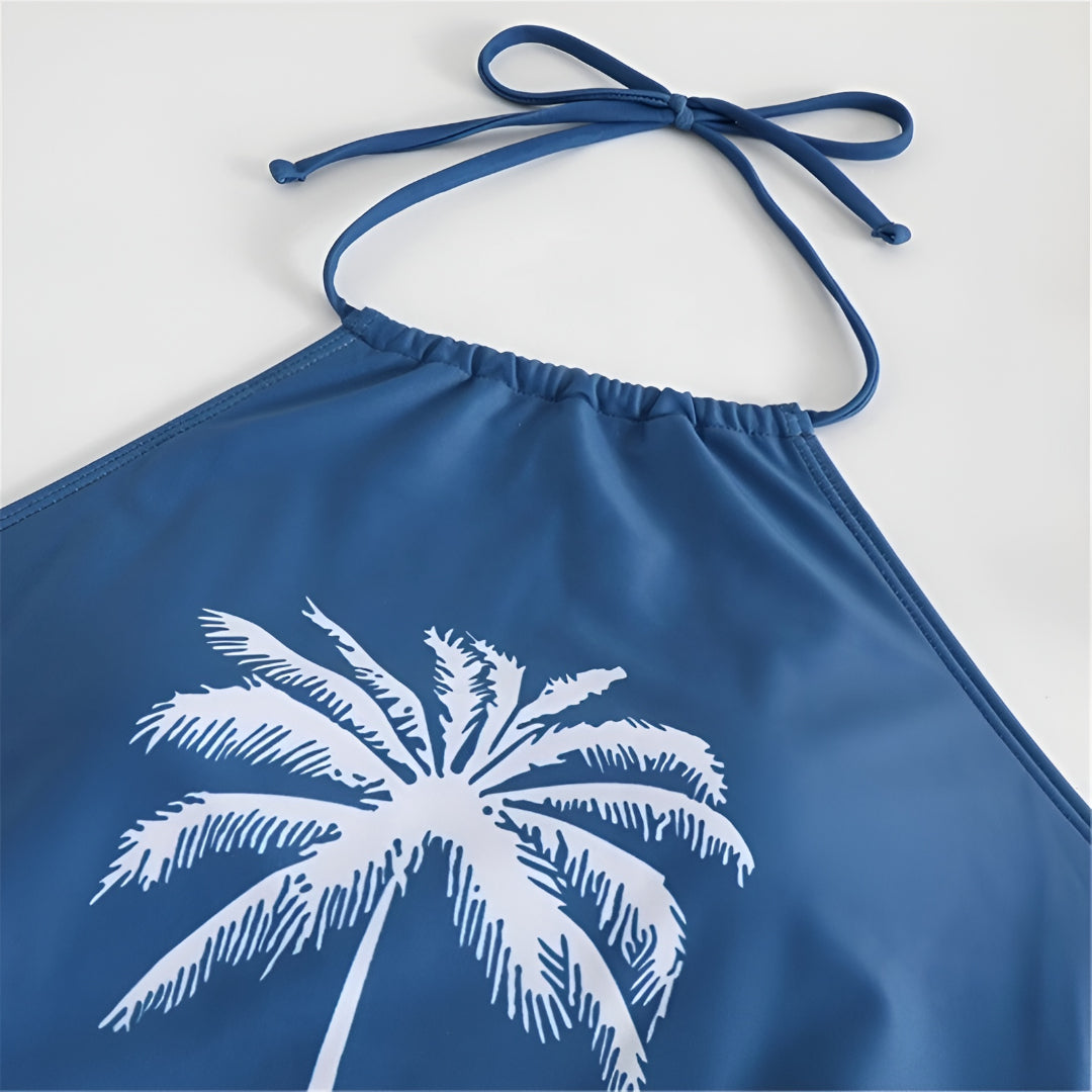 Tankini Swimsuit Halter Beach Swimwear Bathing Suit