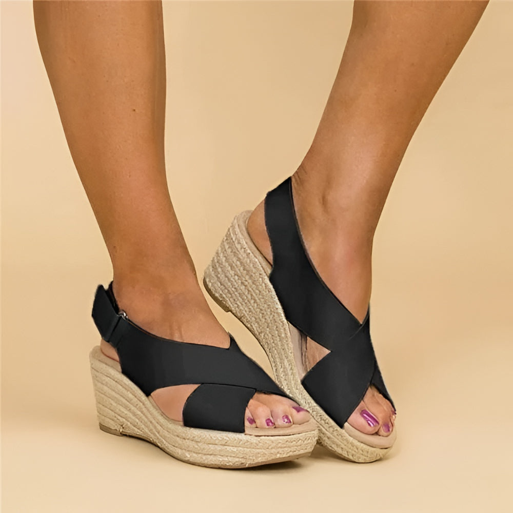 Wedge Sandals Espadrilles Ankle Strap Anklessole