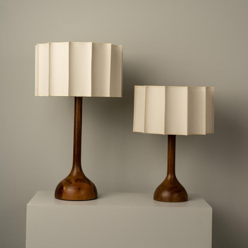 Designer Wood Table Lamp Wabi Sabi