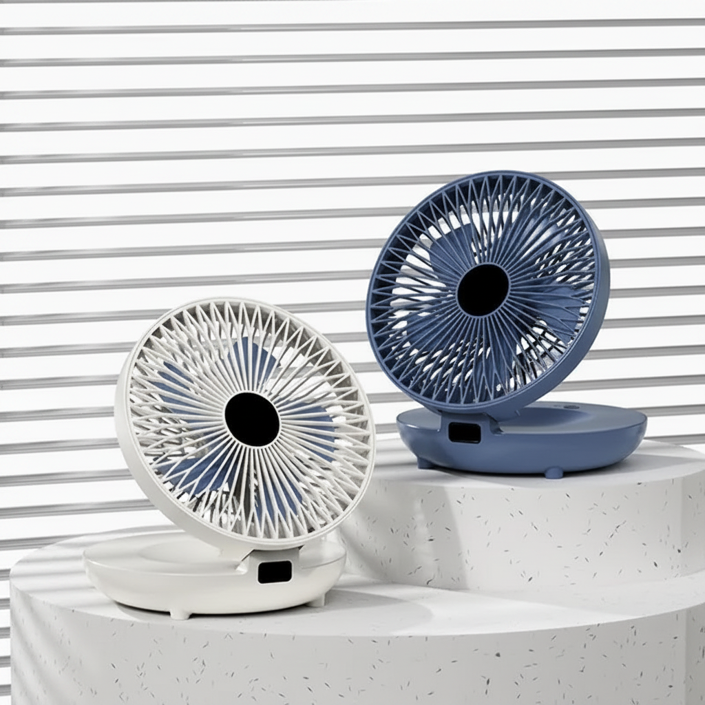 Cooling Blanket Portable Fan Foldable Mesh Oscillating