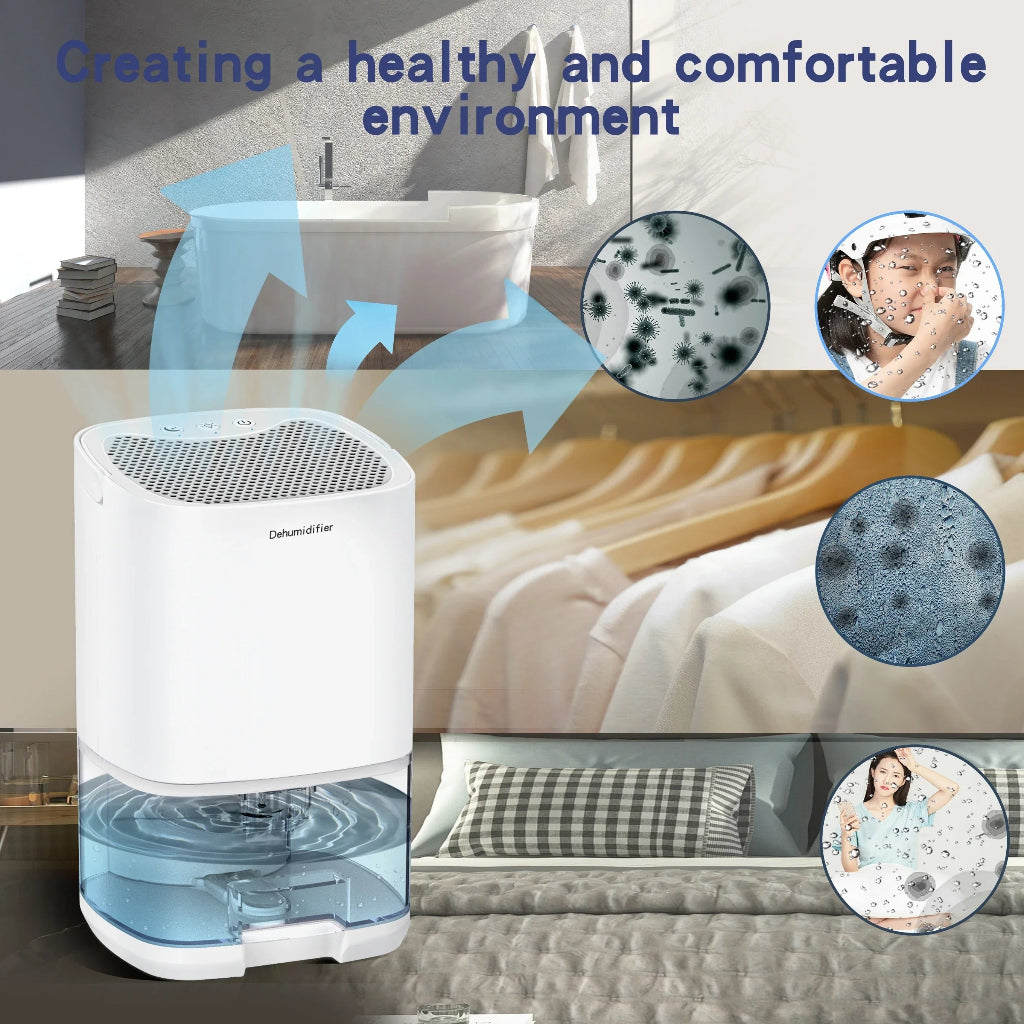 Portable Compact Dehumidifier with Cooling Night Light