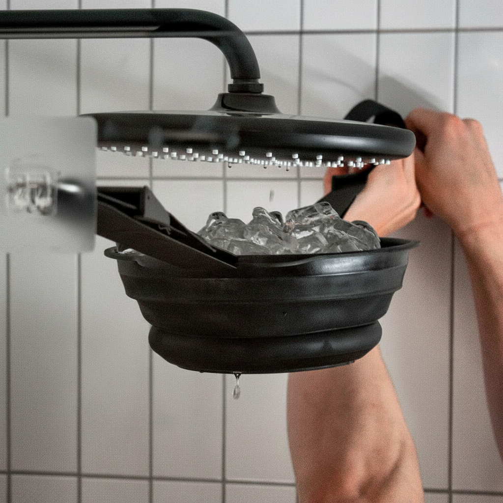 Cooling Shower Desk Fan Ice Therapy Cold Plunge Shower