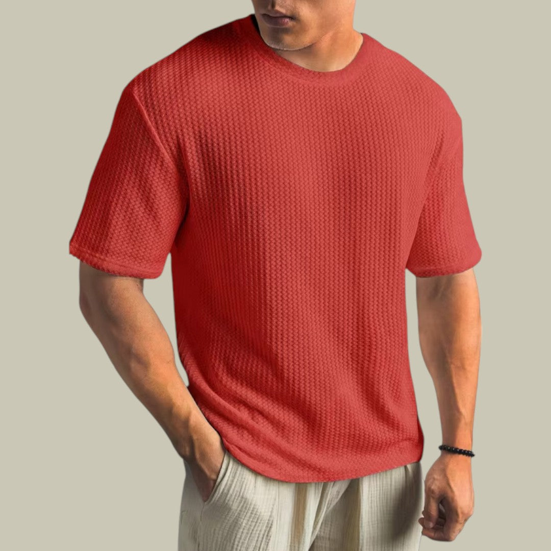 Mavrick | Men's Casual Waffle Shirt
