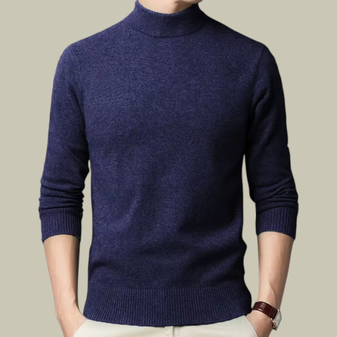 Aldo | Men's Casual Mock Neck Thin Sweater