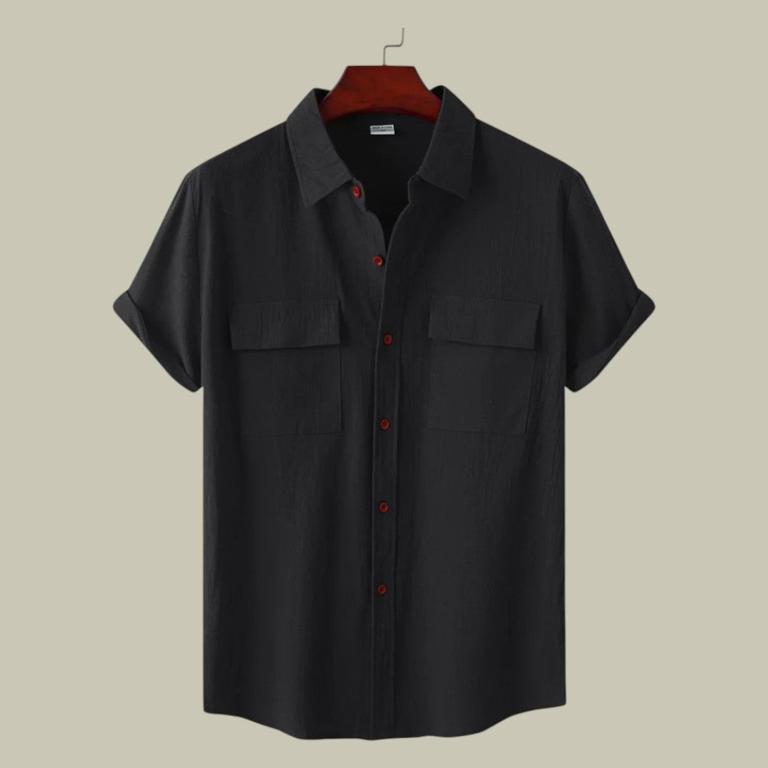 Brandon | Men's Linen Short-Sleeved Shirt