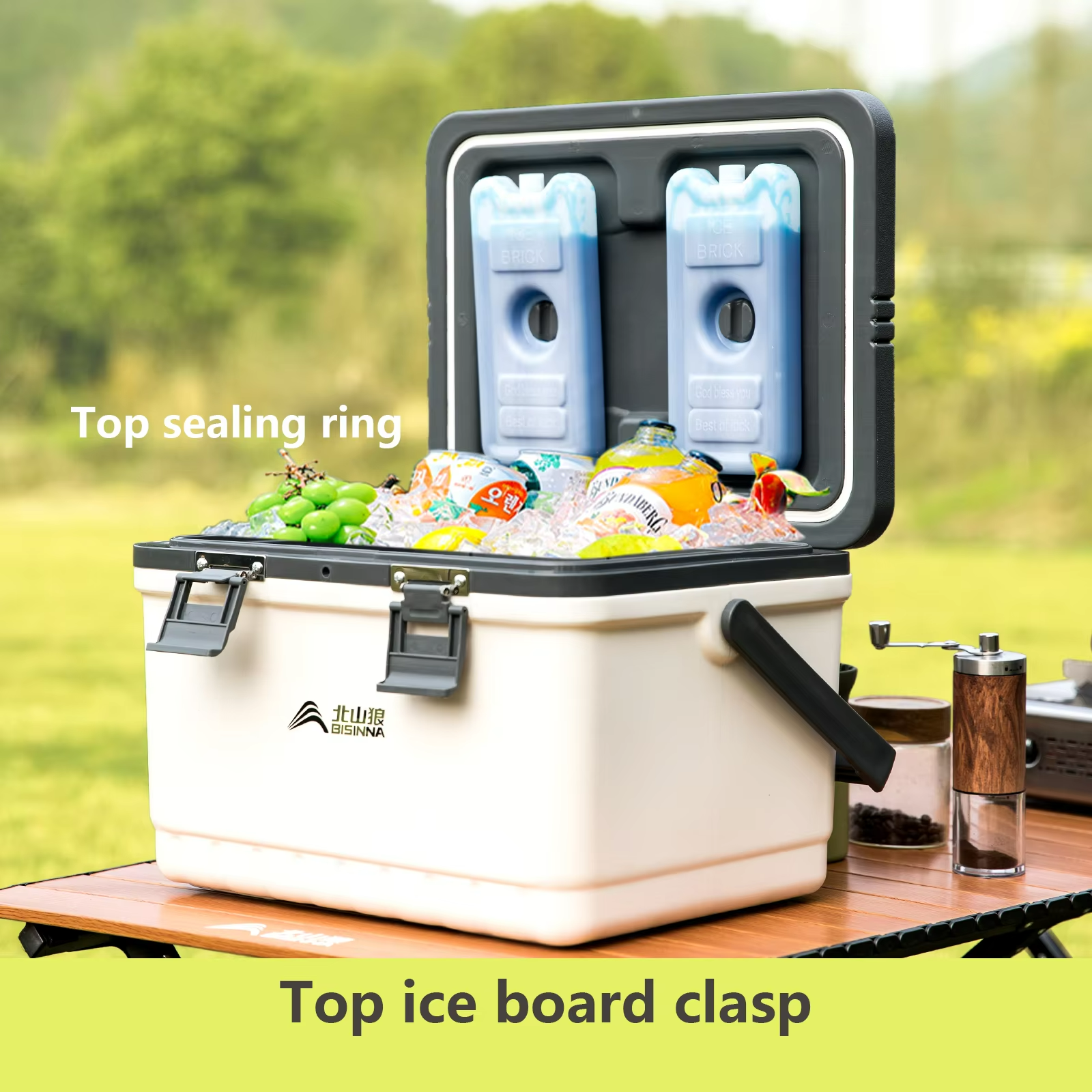 Glamping Ice Box Large Capacity Portable Cooler Box
