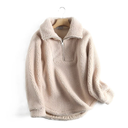 Nina - Manteau Sherpa décontracté et ample