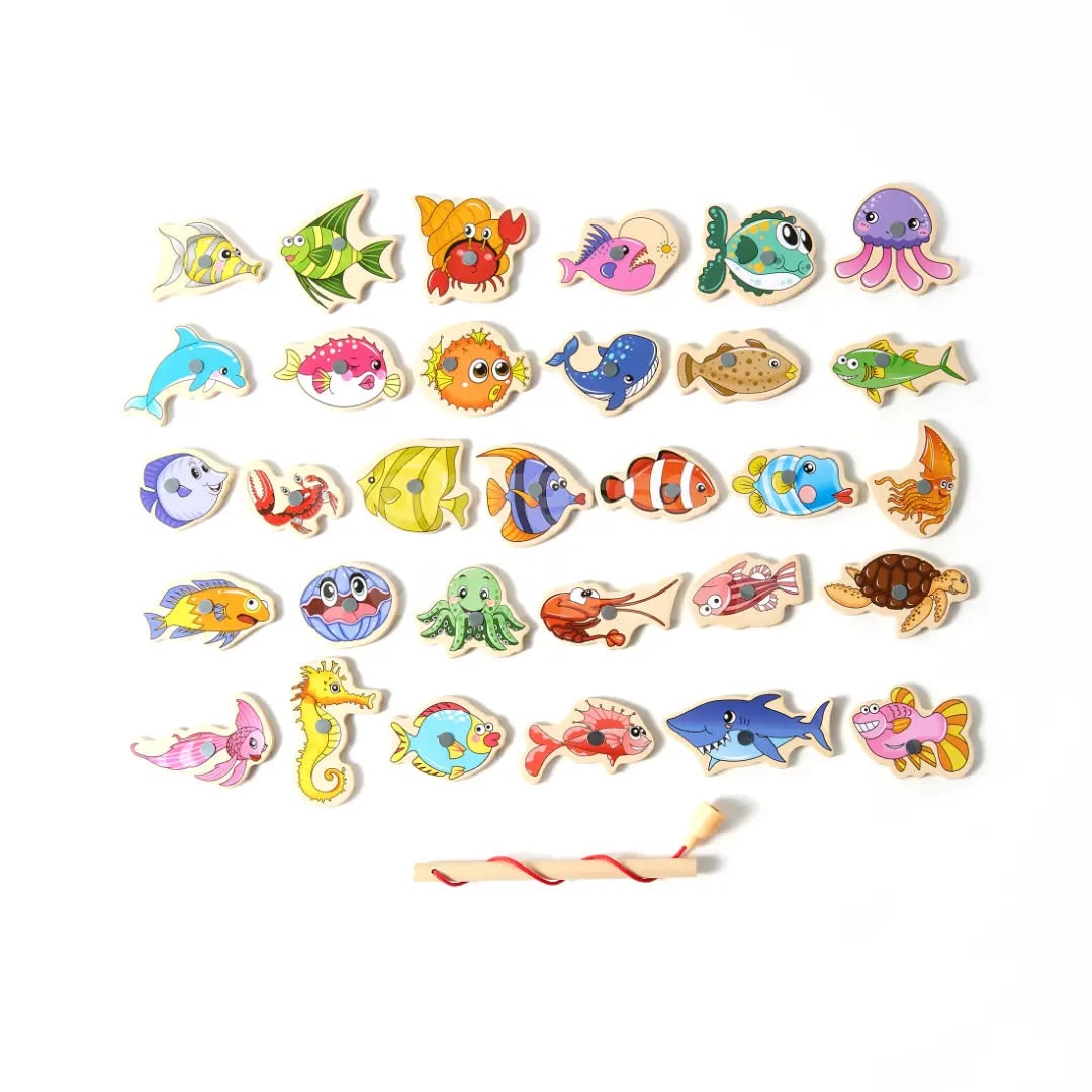 Fishing Toy Magnetic Rod Fine Skills Set