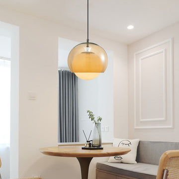 Bauhaus Vintage Glass Ball Pendant Light